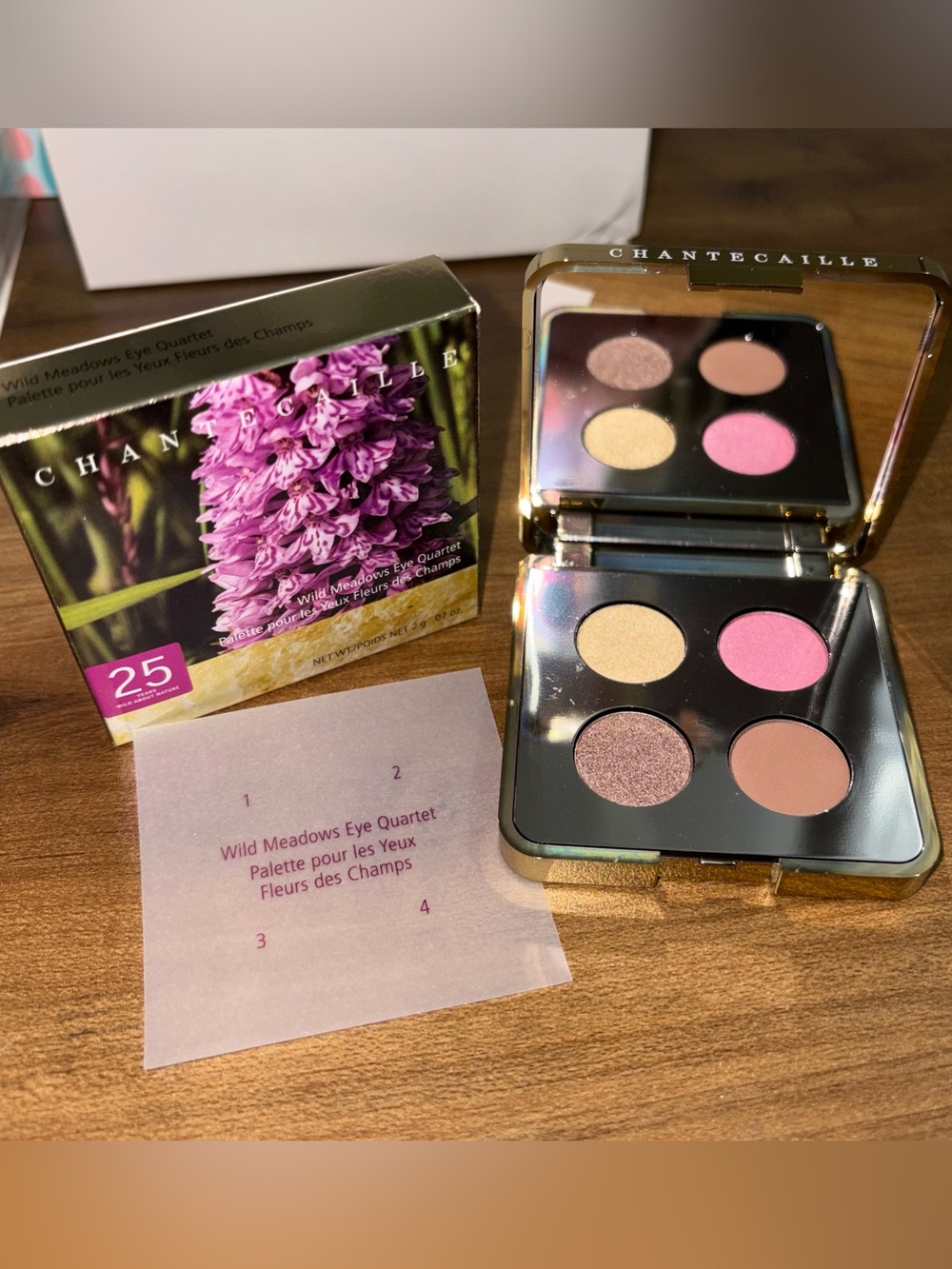 Chantecaille Wild Meadows Eye Quartet Eyeshadow Palette NIB MSRP $72